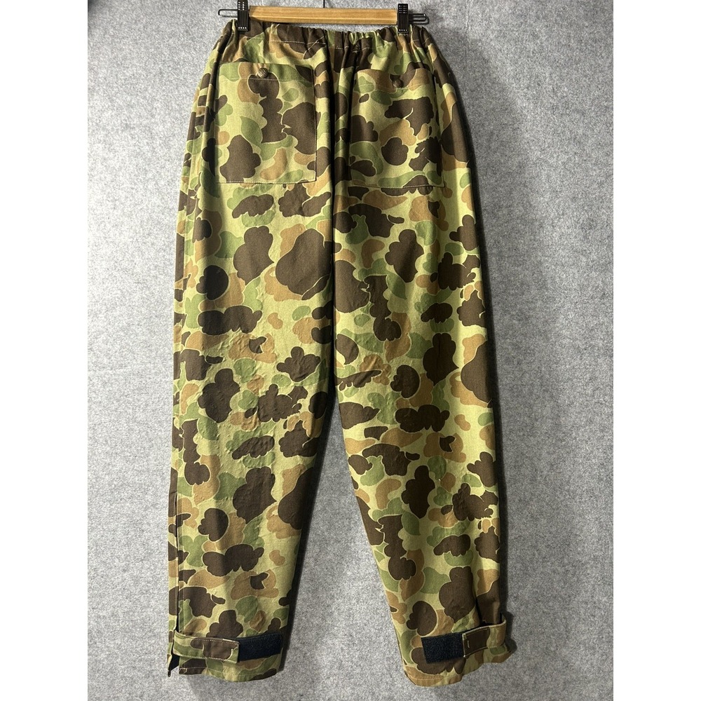 Cabela's Vintage USA Gore-Tex Thinsulate Duck Camo Hunting Pants Elastic Rain